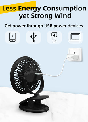 Clip on Fan -  Air 1(Black)