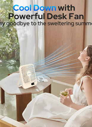 Portable Desk Fan - Air3 White