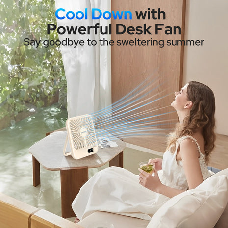 Portable Desk Fan - Air3 White