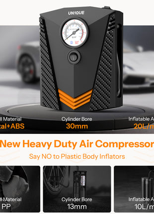 Tyre Inflator for Car with LED Light  (Cigarette Lighter Power) - PT300