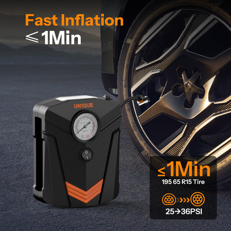 Portable Tyre Inflator with LED Light - PT300S