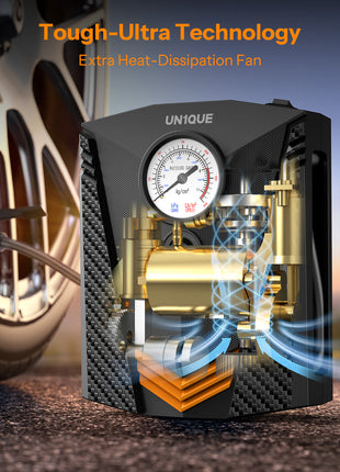 Tyre Inflator for Car with LED Light  (Cigarette Lighter Power) - PT300
