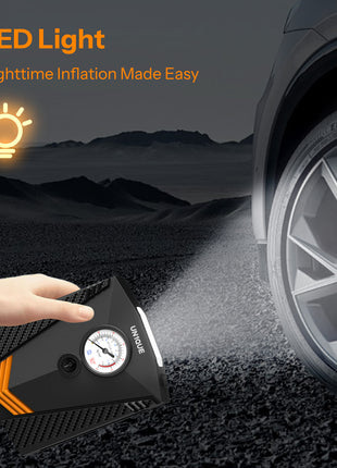 Tyre Inflator for Car with LED Light  (Cigarette Lighter Power) - PT300