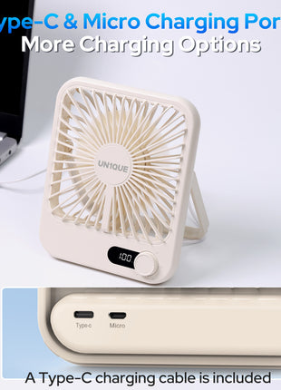 Portable Desk Fan - Air3 White