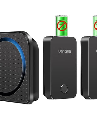 Battery-Free Wireless Doorbell with 38 Chimes