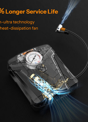 Portable Tyre Inflator with LED Light - PT300S