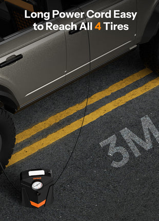 Portable Tyre Inflator with LED Light - PT300S